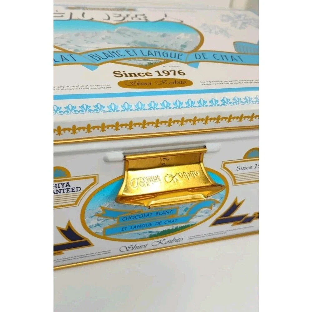 Shiroi Koibito Sakura Japan Cookie Tin Empty Souvenir Box No Cookies